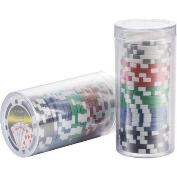 Desktop & Travel Poker Chips Set - 25 Piece