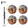 thumbnail image 7 of 10 Inch Wall Clock Battery Operated Square Clock for Office, Kitchen, Outdoor, Living Room, Herd Of Horses Galloped In The Desert, 7 of 7