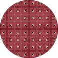 thumbnail image 1 of Ahgly Company Indoor Round Patterned Crimson Red Area Rugs, 8' Round, 1 of 6