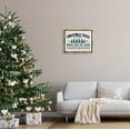 thumbnail image 2 of Stupell Industries Christmas Trees Vintage Sign Graphic Art Metallic Gold Floating Framed Canvas Print Wall Art, Design by Lettered and Lined, 2 of 6