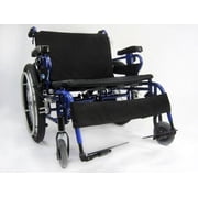 Karman BT-10 28" seat Foldable Wheelchair with Detachable Footrests Diamond B...