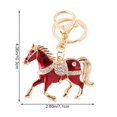 thumbnail image 3 of Jiibva Rhinestone Horse Keychain Alloy Horse Keyring Sparkling Crystal Bag Keyring for Women Car Key Fob Charm Stylish Pendant for Handbags Backpacks, 3 of 7