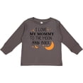 thumbnail image 3 of Inktastic I Love My Mommy to the Moon and Back Boys or Girls Long Sleeve Toddler T-Shirt, 3 of 5