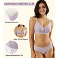 thumbnail image 2 of Sujetadores inalámbricos ULTREAGLE para mujer, bralettes de cobertura total, 2 of 5