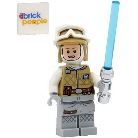 LEGO Star Wars Luke Skywalker : Minifigurine Hoth (Tête à Cagoule) avec Sabre Laser