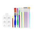 thumbnail image 2 of Kids Paint Brush Small Size 13Pcs/Set Craft Kids Painting Brush Easy Operating Multiple For Education, 2 of 8