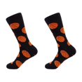 thumbnail image 1 of CIMAXIC Autumn Winter Socks Autumn Winter Socks Creative Ball Pattern Series Stocking Cold Protection Socks Casual Warm Socks for Men Male (Basketball Pattern),9.45"X2.36"X0.08", 1 of 5