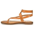 thumbnail image 3 of Journee Womens Tangie Multi Strap Flat Sandals, 3 of 9