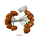 thumbnail image 3 of Guirnalda de luces LED con forma de calabaza y hoja de arce, 20 luces decorativas a batería, guirnalda de plástico naranja de 118 pulgadas, decoración navideña otoñal para el hogar., 3 of 8