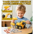 thumbnail image 4 of Kids Tool Set – Toddler Tool Set with Construction Vehicle & Electronic Toy Drill, Pretend Play Kids Toys, Toy Construction Tools for Kids Ages 3 4 5 6 7 8 Years Old (Black & Yellow), 4 of 8