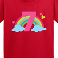 thumbnail image 4 of Inktastic 7th Birthday Rainbow Youth T-Shirt, 4 of 5