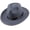 Gray, variant on Sun Visor Men Women Hard Felt Wide Brim Fedora Panama Hat Autumn Vintage Cap