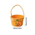 thumbnail image 3 of Under 5 Gifts for Kids!Halloween Candy Basket Reversible Fabric 7.9x5.5 in Double Sided & Sturdy for Trick or Treat Party Snack Gift Decor Halloween Decor by MPOISVA, 3 of 8
