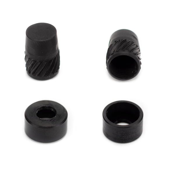 Tapon y Cubierta para Valvula/Porta Anforja Negro 2pzas negro M