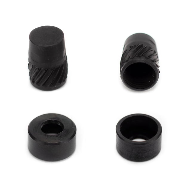 Tapon y Cubierta para Valvula/Porta Anforja Negro 2pzas negro M