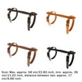 thumbnail image 4 of Sonducket Correa para manta, transportador de cuero ajustable para exteriores, patio, parque, viaje, Camping, alfombra, correas, accesorios para Uniforme atlético Marron oscuro, 4 of 6
