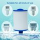 thumbnail image 5 of Lot de 2 Cartouche pour Filtre à Jacuzzi, pour Spa, Unicel 6CH-940, Pleatco PWW50P3, Waterway Front Access Skimmer et Filbur FC-0359 esquí esquí Gafas de esquí, 5 of 5