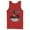 Red, variant on Men's Superman Grunge Earth's Hero Tank Top Red Large