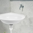 thumbnail image 6 of LOLIPPYY Corner Sink: Wall-Mounted Corner Sink For Small Bathrooms - Triangular Wash Basin For Compact Restrooms And Mini Wall Hung Vanity, 6 of 7