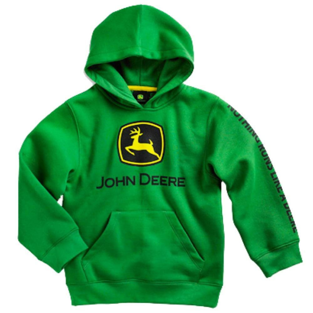  John  Deere  John  Deere  Boys Green Pullover Hoodie  Nothing 