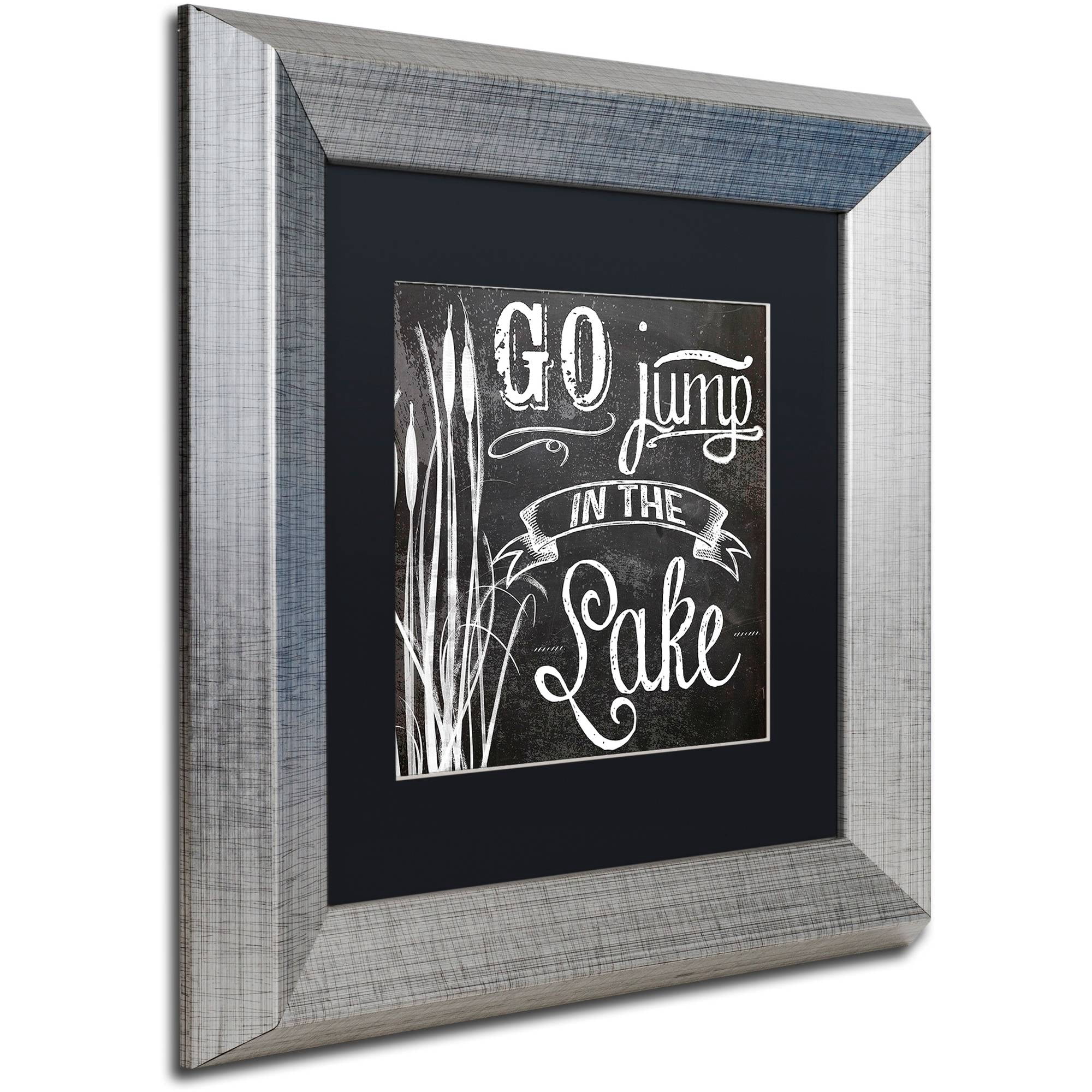 Trademark Fine Art "Lake House V" Canvas Art by Color Bakery Black Matte, Silver Frame