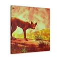 thumbnail image 2 of Dhole in Moonlight Scene - Canvas, 2 of 10