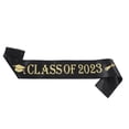 thumbnail image 1 of Graduation Sash 160 cm x 10 cm Glitter Pattern Cloth Ribbon for Commencement Ceremony Wear, 1 of 1