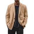 thumbnail image 2 of Blekii Mens Casual Sport Coat Blazer, Men's Casual Sport Coat, 2 Button Lightweight Cotton Linen Blazer, Business Casual Jacket for Outdoor Lightweight Cotton Linen Jacket Business Casual, Outdoor, 2 of 7