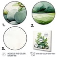 thumbnail image 3 of Designart "Tranquil Sage Spiritual Stones in Green III" Spiritual Framed Wall Art Decor - Global Green Spiritual Stone Entryway Framed Wall Art, 3 of 6