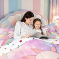 thumbnail image 4 of Manfei Cartoon Axolotl Twin Comforter Sets,Colorful Salamander Bedding Set,Polkadot Reversible,2pcs,1 Comforter and 1 Pillowcase, 4 of 7