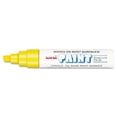 thumbnail image 1 of Uni-Ball UBC63735 Broad Chisel Tip Permanent Marker, Yellow, 1 of 1