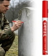 thumbnail image 2 of CoreLiving Oil Based Paint Pens, Medium Tip Permanent Paint Markers for Plastic, Metal, Fabric and Wood, Quick Drying Waterproof Outdoor Crafting Pen, 1 Pack Red, 2 of 7