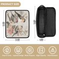 thumbnail image 4 of Hair Tool Organizer Bag with Heat Resistant Mat Removable Travel Storage Case for Hot Air Brushes Curling Irons Beautiful Birds Sitting on Branches, 4 of 8