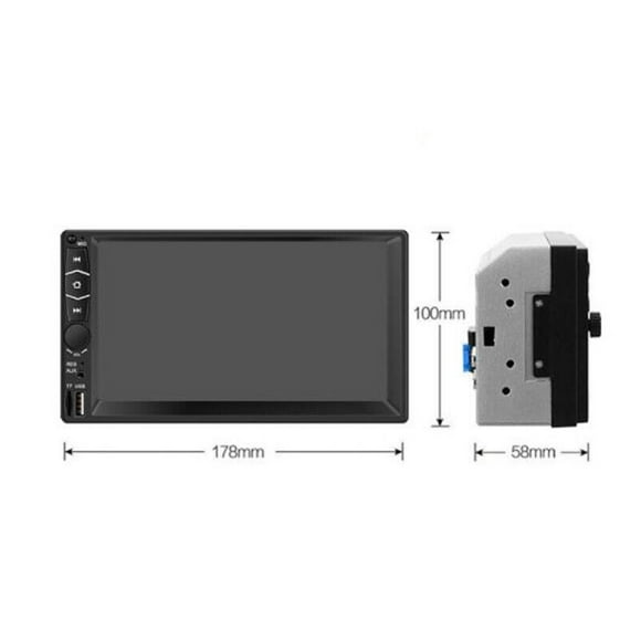 7-inch dual DIN car stereo radio for for Audi o and video system Bluetooth touch screen USB AUX-