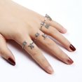 thumbnail image 4 of Anillos de dedo Simplicidad Letras inglesas Anillos Fash, 4 of 4
