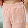thumbnail image 6 of Miutii Kids Girls Cotton Flannel Clothing Outfits Long Sleeve Tops Pants Set Winter Thick Warm Casual Homewear Pink 9-10, 6 of 7