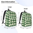 thumbnail image 2 of Casual Canvas Backpack Without Interlayer Large Capacity Stick Bag Design For Outdoor Shopping Office Outdoor Sports Green Houndstooth Vintage Texture Hand-Drawn Sketch_3 Small, 2 of 7