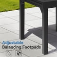 thumbnail image 5 of Crestlive Products Expandable Aluminum Outdoor Patio Dining Table for 4-6, Extendable 31" to 63", Weather-Resistant, 5 of 6