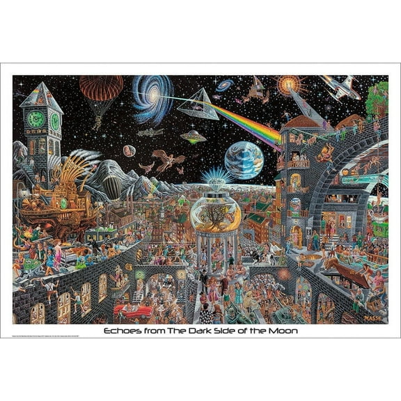 Echoes from The Darkside of The Moon - Tom Masse Laminated Poster 32.5 x 22.5in