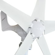 Pikasola Wind Turbine Generator Kit 400W 12V with 5 Blade, Wind Generator Kit with Charge Controller, Wind Power Generator for Marine, RV, Home, Windmill Generator Suit for Hybrid Solar Wind System