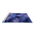 thumbnail image 2 of Ahgly Company Machine Washable Indoor Rectangle Abstract Blue Modern Area Rugs, 5' x 7', 2 of 4