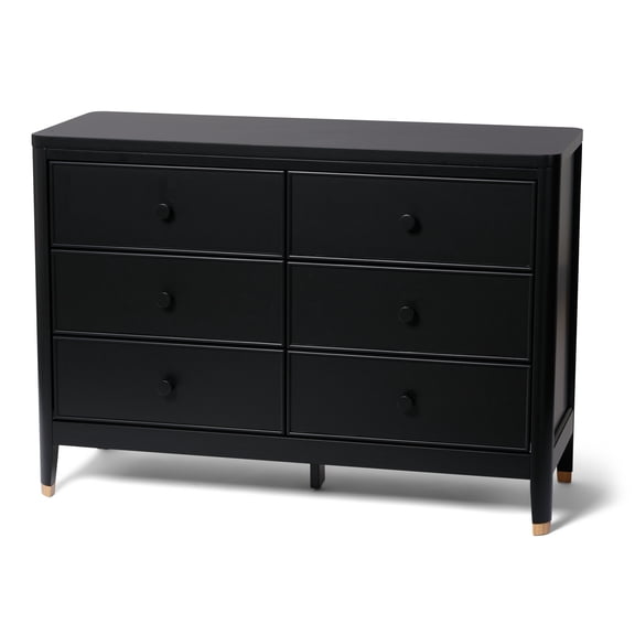 Little Seeds Aster 6-Drawer Dresser , Black