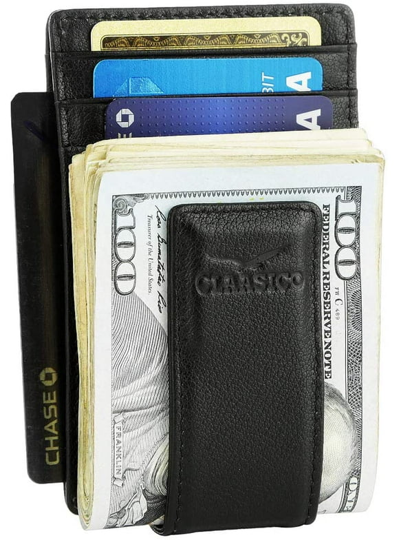 Mens Wallet Money Clip Inside