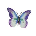 thumbnail image 2 of Decoración de pared de metal con mariposas 3D para casa de campo, jardín al aire libre, decoración colgante de pared Violeta, 2 of 9