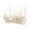 Beige, variant on Jsaierl Lace Bras for Women Wirefree Support T-shirt Bras Seamless Sexy Bralettes Shapewear Breathable Full Figure Bras Front Closure
