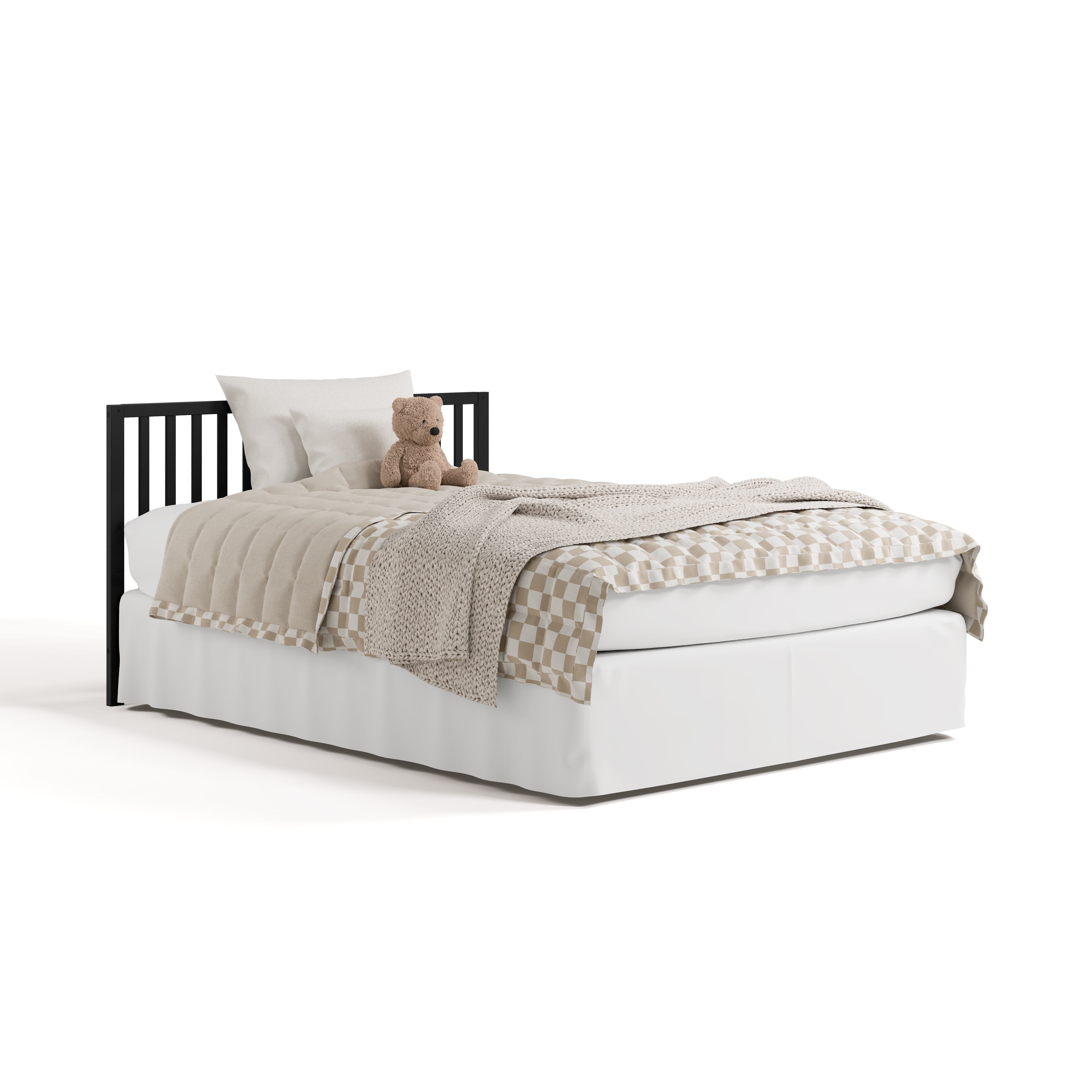 Storkcraft Morningside 5-in-1 Convertible Baby Crib, Black