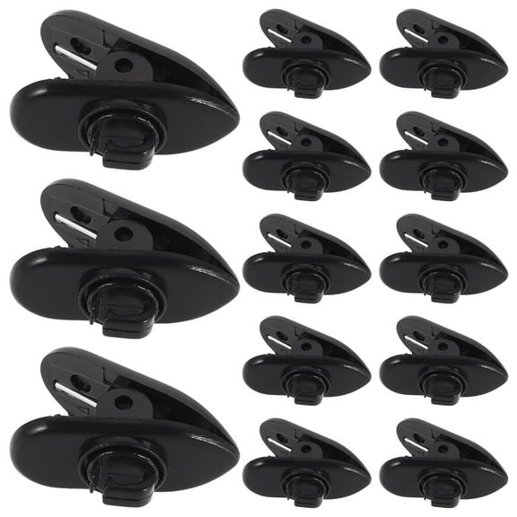 Raindrops 100pcs 360-Degree Rotatable Headphone Wire Clips Anti-Loss Sports Earphone Holder Universal Collar Clip For Mobile Earbuds Plastic Wire Clamps Headset Accessories For Secure Fit