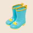 thumbnail image 4 of Owordtank Toddler Rain Boots for Girls - Waterproof Non-Slip with Protective Cuff, Garden & Puddle Play Shoes, 4 of 5