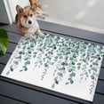 thumbnail image 3 of Rectangle Area Rugs 2 x 3 Ft, Teal Green Eucalyptus Leaves Non-Slip Residential Carpet, Spring Plants Leaves Country Indoor Crawling Mats Runner Rugs for Living Room/Dining Room/Bedroom, 3 of 8