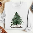 thumbnail image 4 of Womens Crew Neck Pullover Sweater Blouses Xmas Graphic Sweatshirt Tops Christmas Tree Print Sweatshirt Fall Casual Trendy Sweatshirt Hooded Pullover Tops, 4 of 7